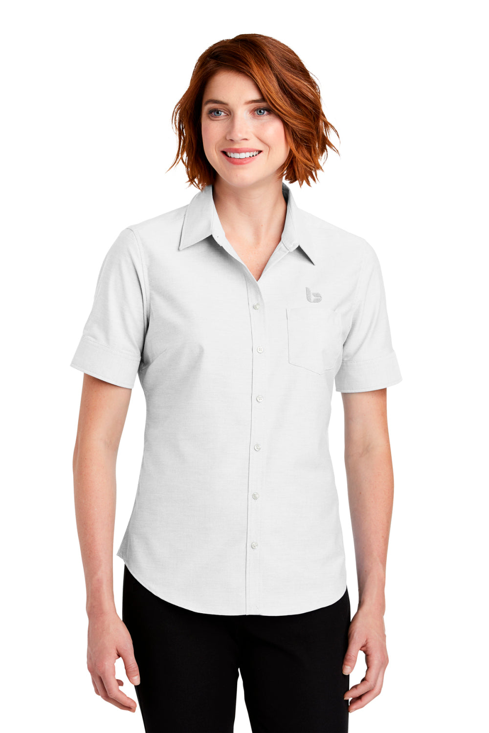 Port Authority® Ladies Short Sleeve SuperPro™ Oxford Shirt
