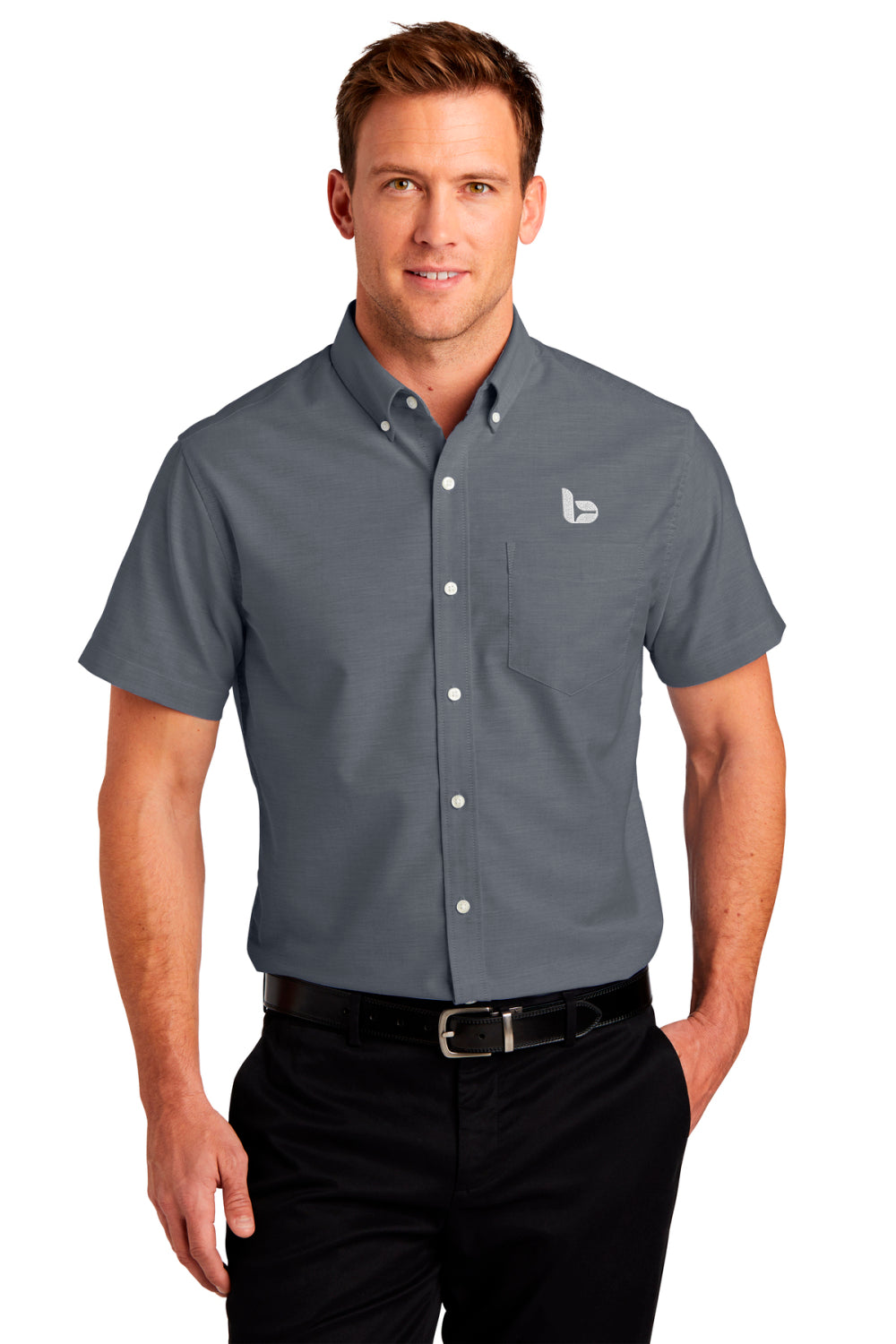 Port Authority® Short Sleeve SuperPro™ Oxford Shirt