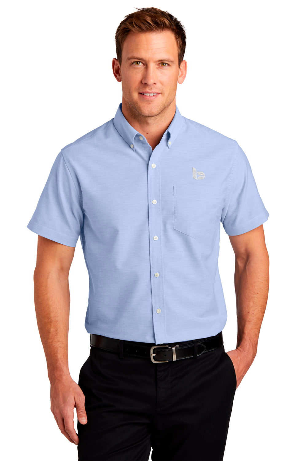 Port Authority® Short Sleeve SuperPro™ Oxford Shirt
