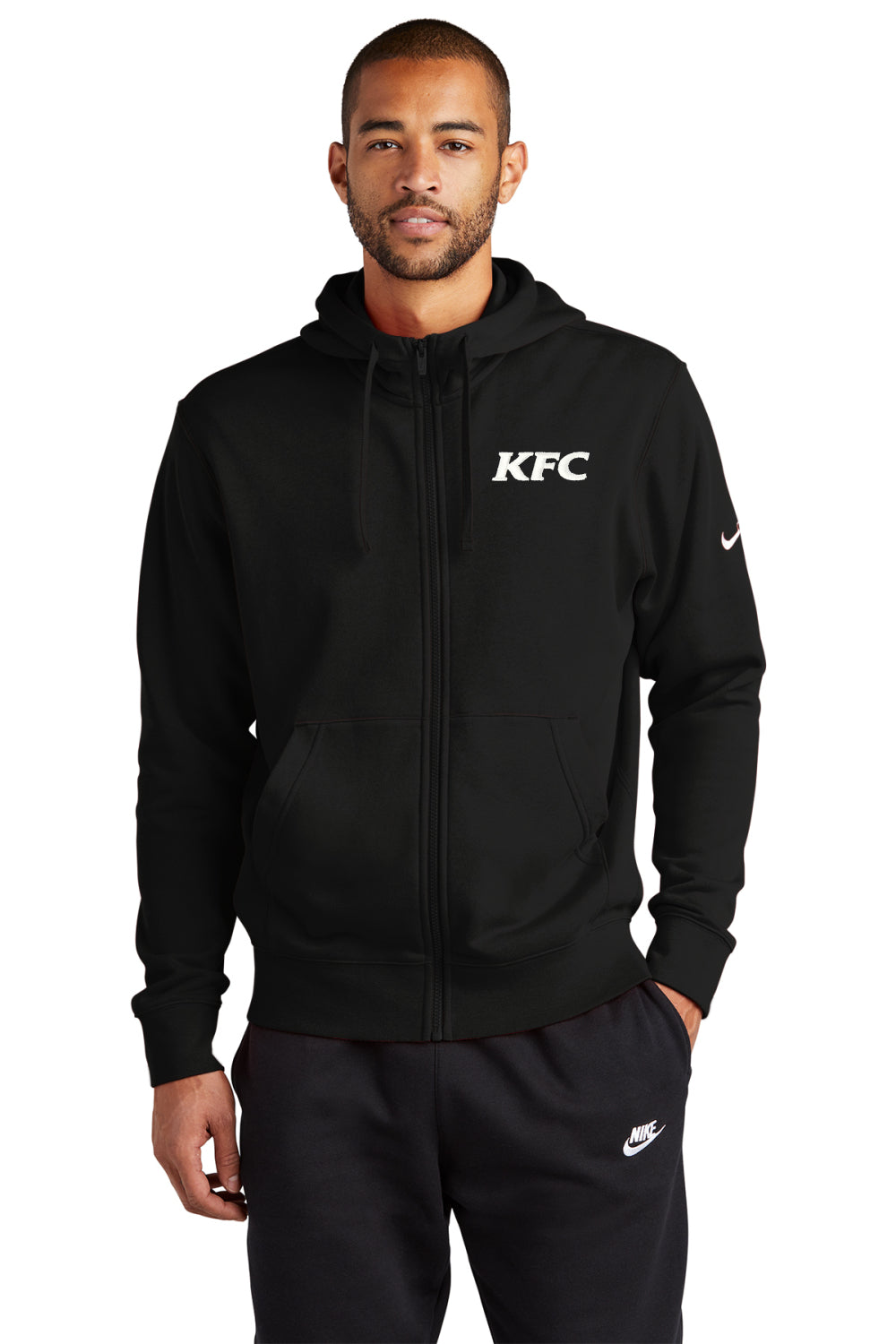 Nike Club Fleece Sleeve Swoosh Full-Zip Hoodie