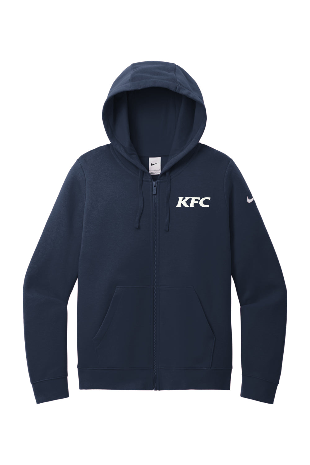 Nike Ladies Club Fleece Sleeve Swoosh Full-Zip Hoodie