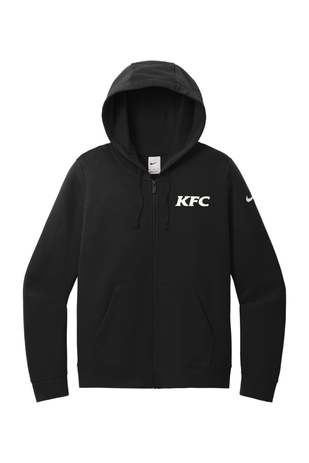 Nike Ladies Club Fleece Sleeve Swoosh Full-Zip Hoodie