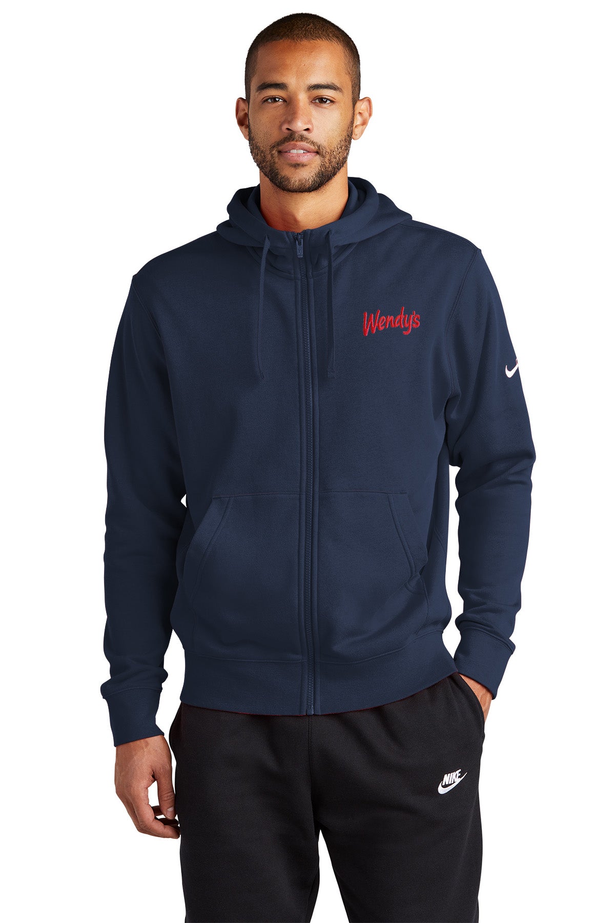 Nike Club Fleece Sleeve Swoosh Full-Zip Hoodie