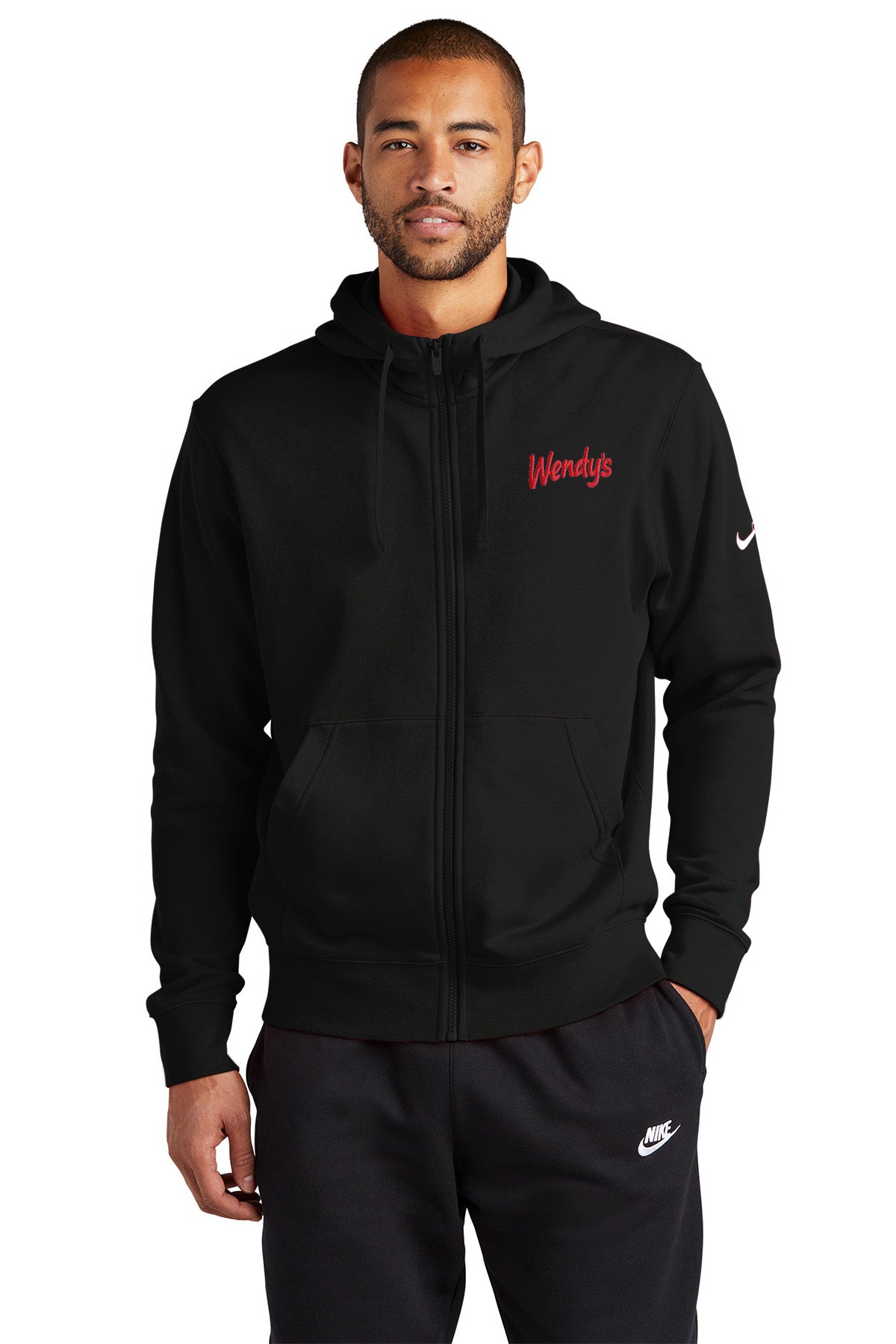 Nike Club Fleece Sleeve Swoosh Full-Zip Hoodie