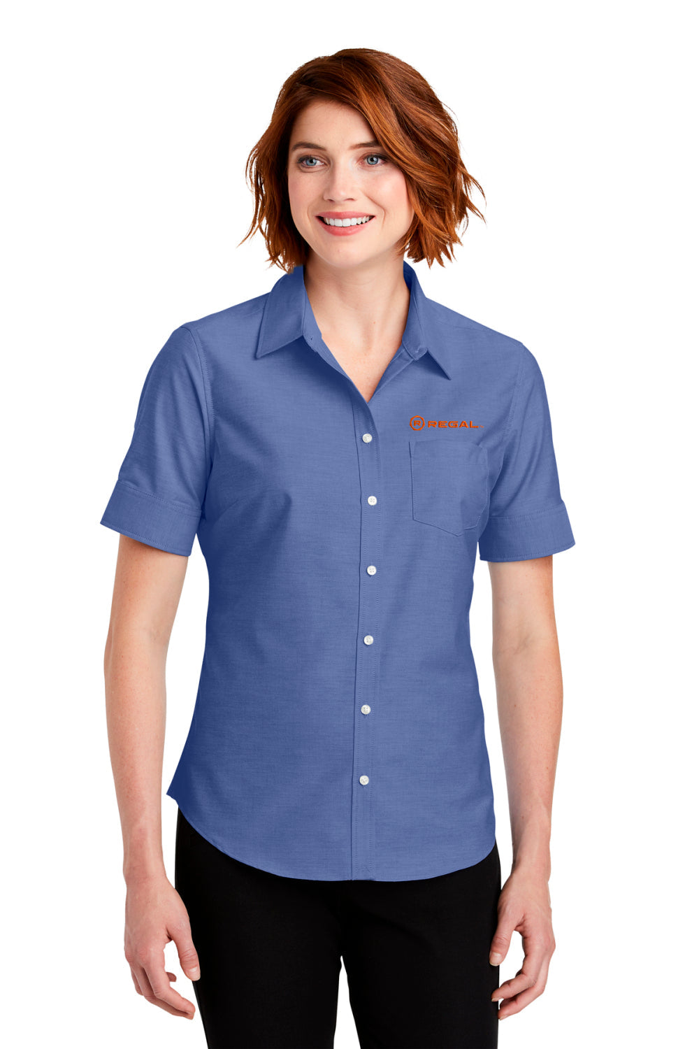 Port Authority® Ladies Short Sleeve SuperPro™ Oxford Shirt