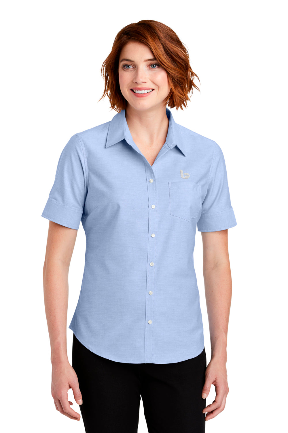 Port Authority® Ladies Short Sleeve SuperPro™ Oxford Shirt